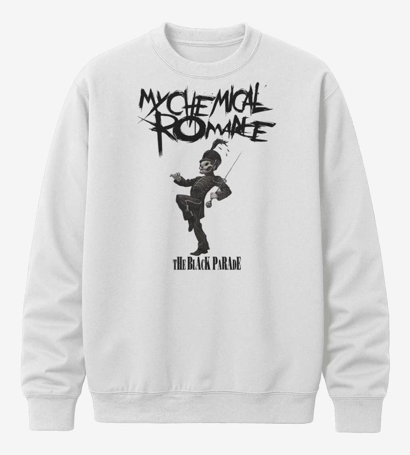 Poleron polo Blanco de MCR The Black Parade