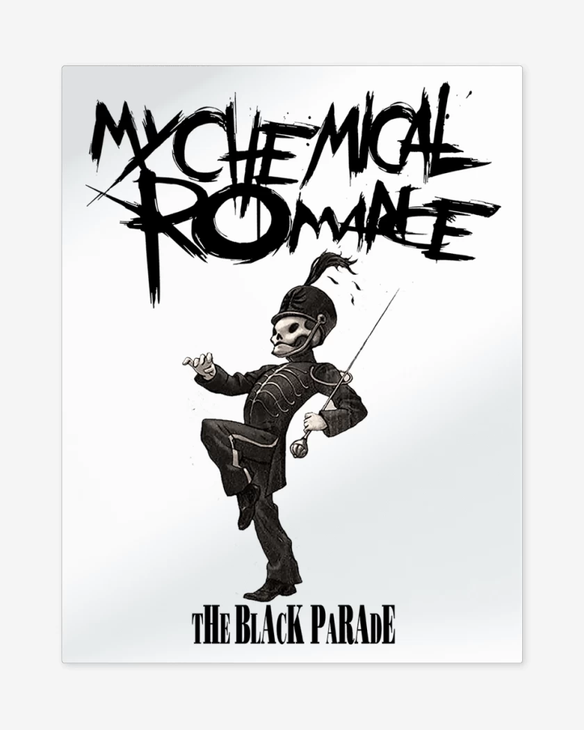 Print metalico Blanco de MCR The Black Parade
