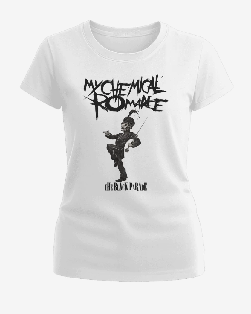Polera de Mujer Blanco de MCR The Black Parade