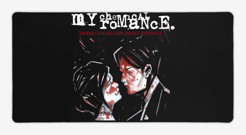 Mouse pad Gamer Negro de My Chemical Romance Three Cheers