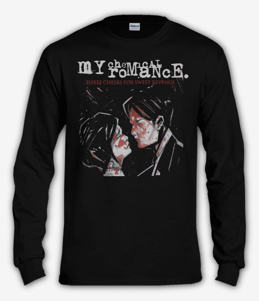 Polera manga larga Negro de My Chemical Romance Three Cheers