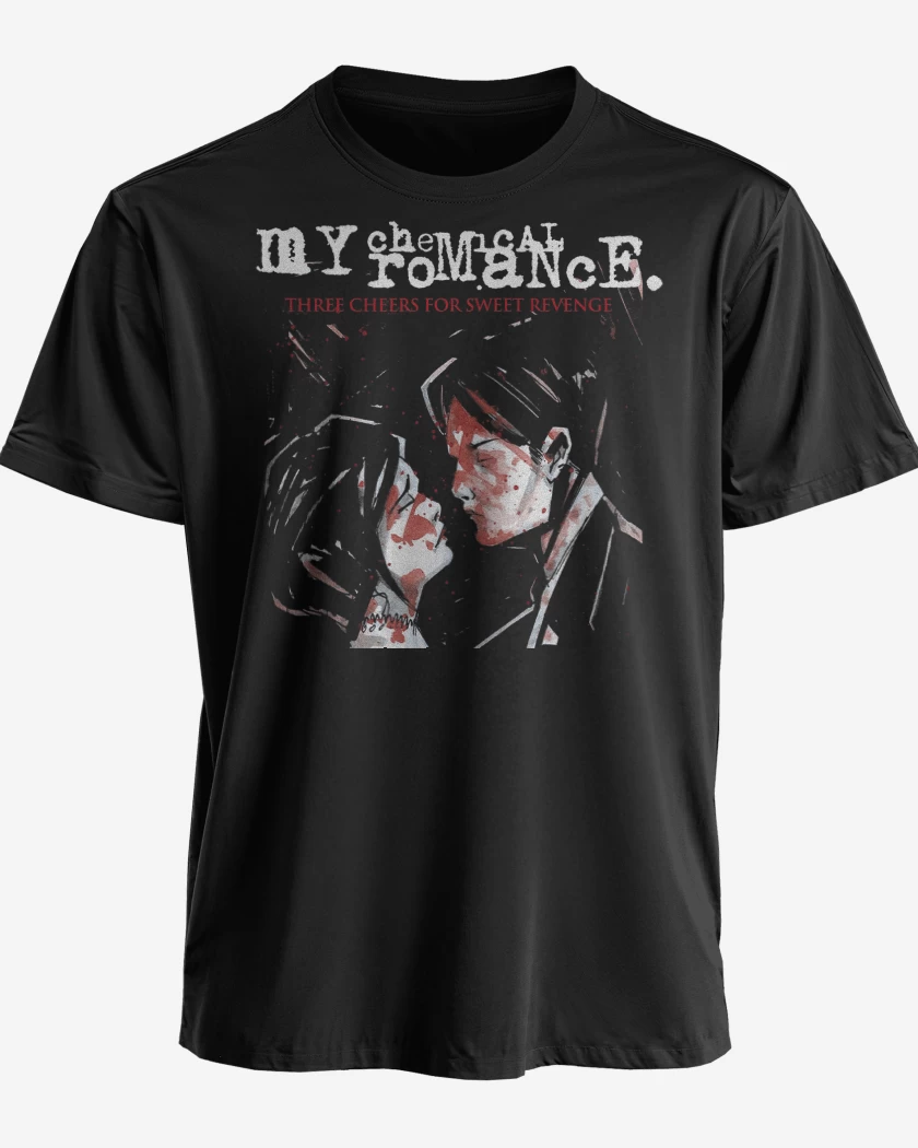 Polera premium Negro de My Chemical Romance Three Cheers
