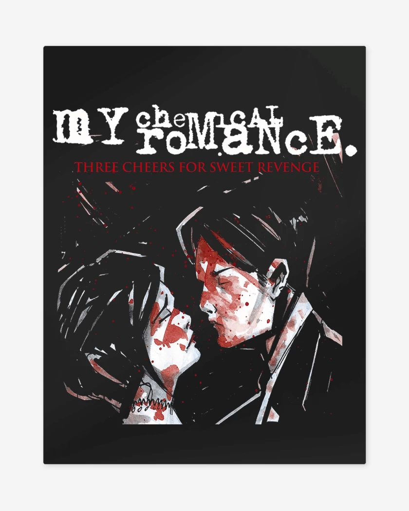Print metalico Negro de My Chemical Romance Three Cheers