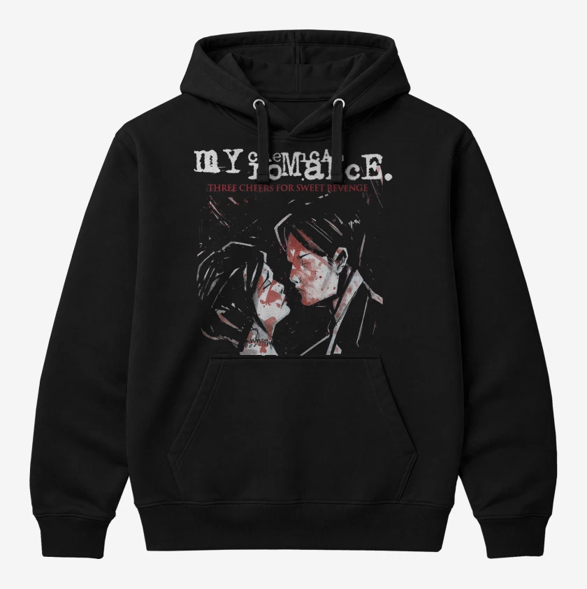 Polerón Canguro Negro de My Chemical Romance Three Cheers