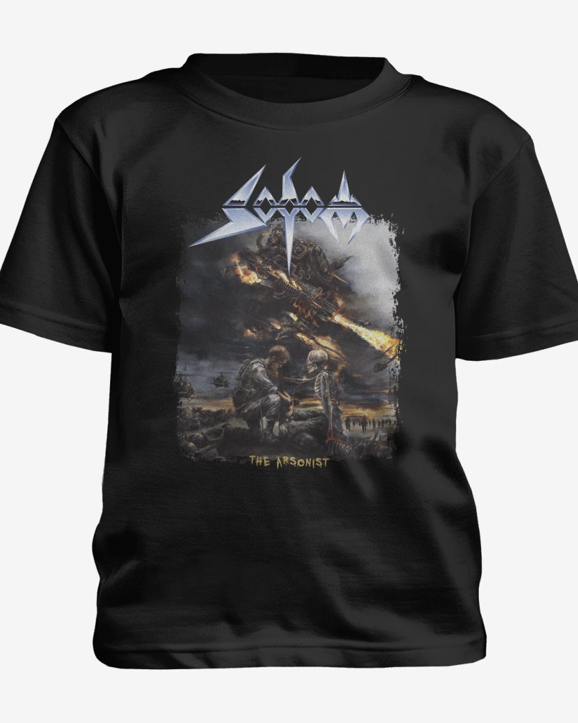 Polera de niño Negro de Sodom The Arsonist