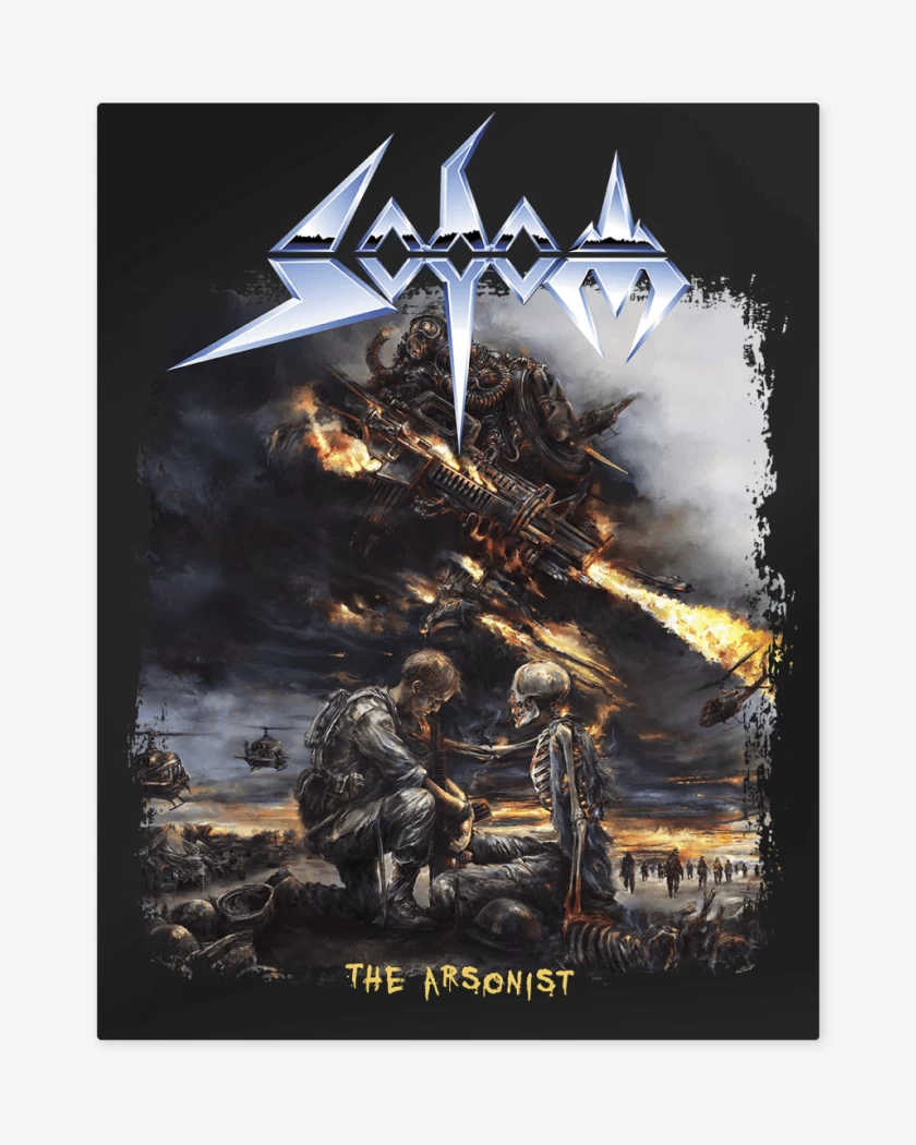Print metalico Negro de Sodom The Arsonist