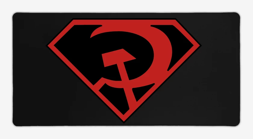 Mouse pad Gamer Negro de Superman Red Son