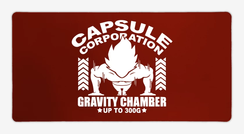Mouse pad Gamer Rojo de Gravity Chamber