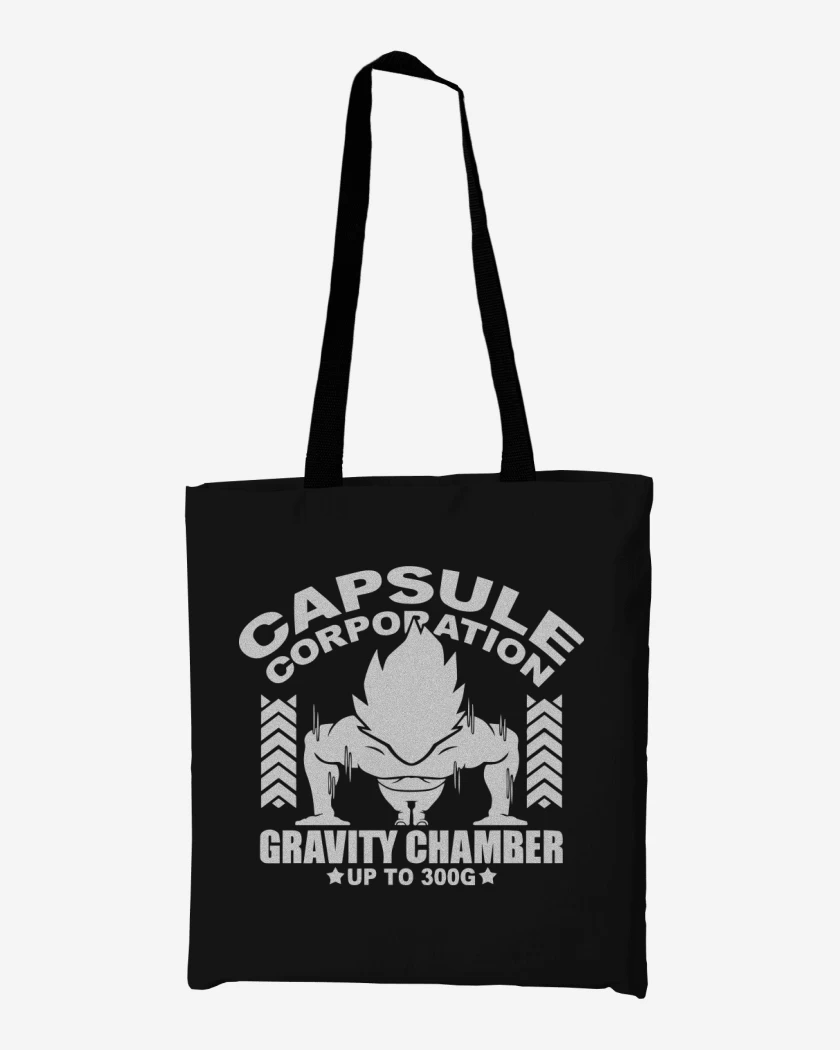 Totebag Negro de Gravity Chamber