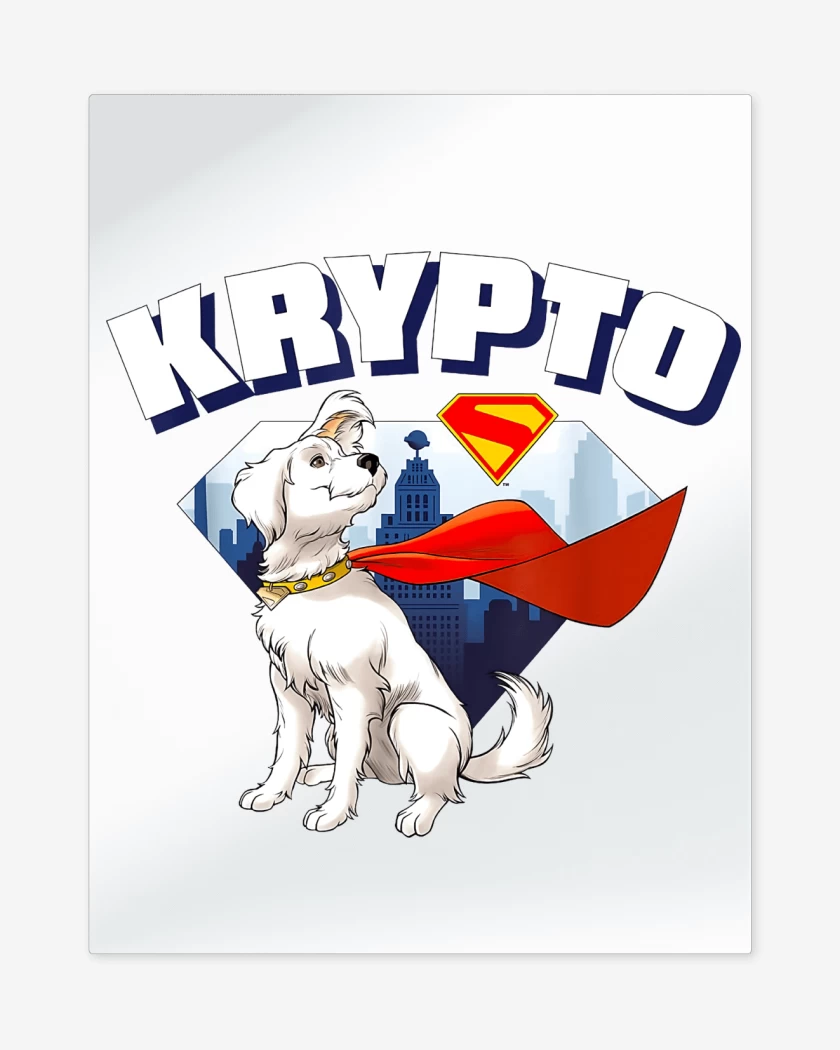 Print metalico Blanco de New Krypto