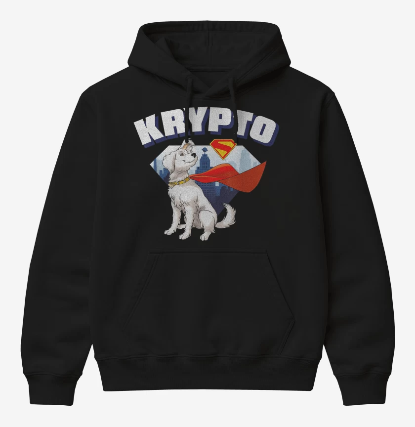 Poleron Canguro básico Negro de New Krypto