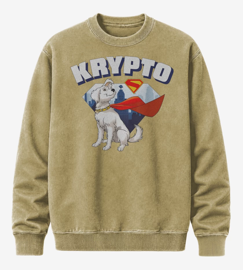 Poleron Polo Acid Wash Beige de New Krypto