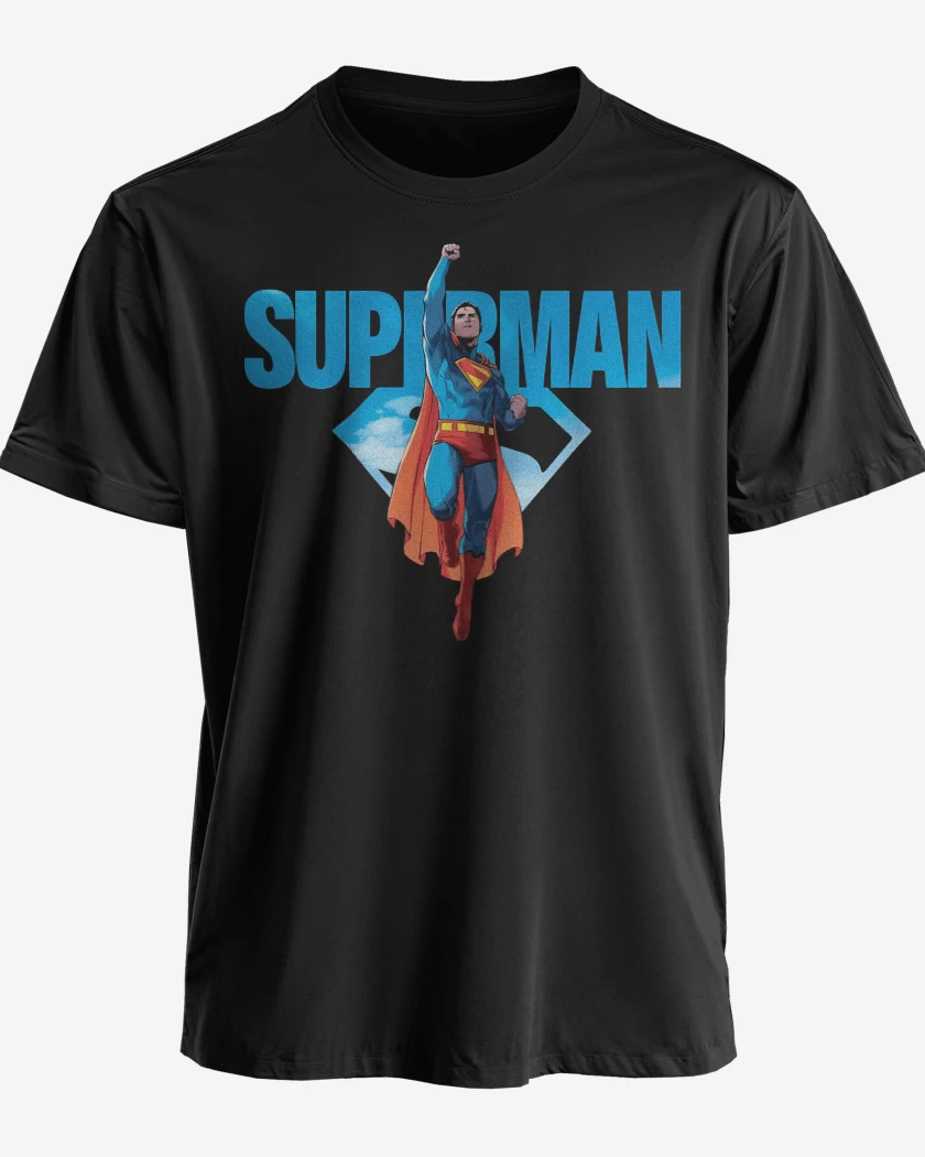 Polera premium Negro de El Nuevo Super Hombre