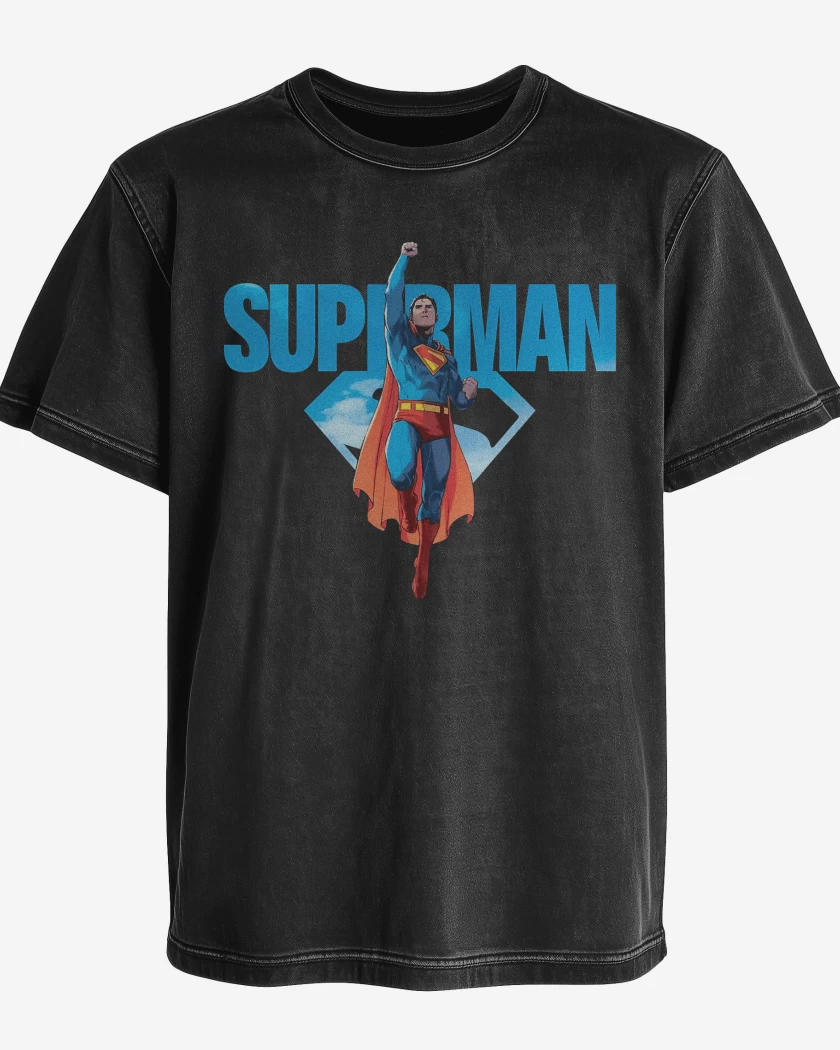 Polera desgastada El Nuevo Super Hombre