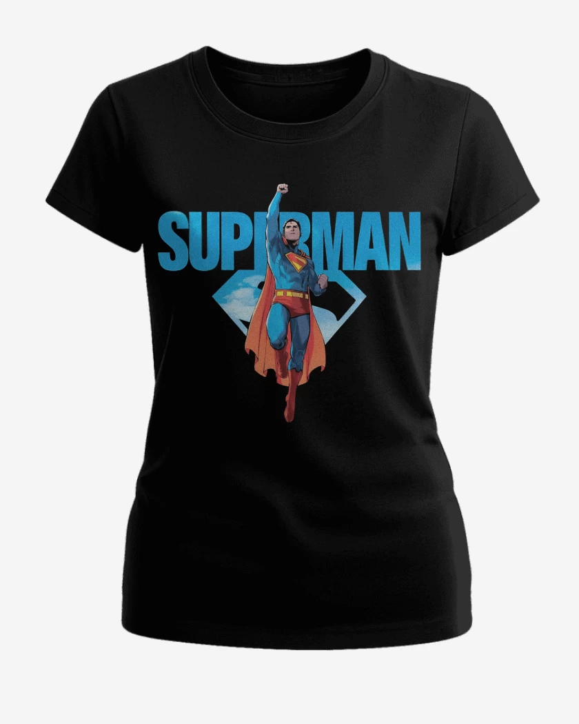 Polera de Mujer Negro de El Nuevo Super Hombre