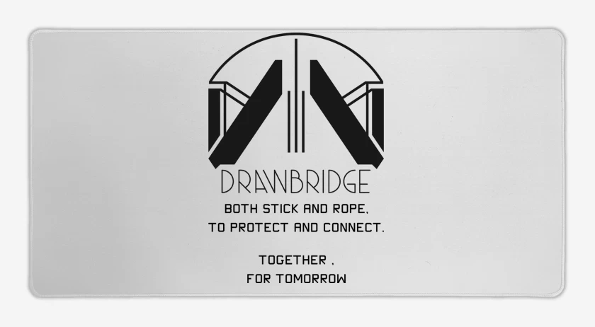 Mouse pad Gamer Blanco de Death Stranding Drawbridge N