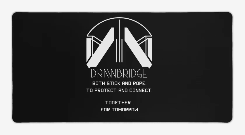 Mouse pad Gamer Negro de Death Stranding Drawbridge B
