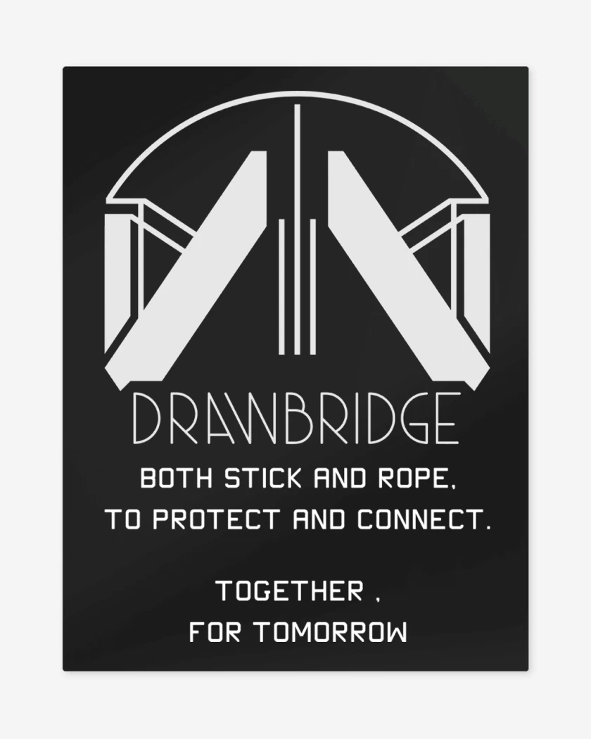 Print metalico Negro de Death Stranding Drawbridge B