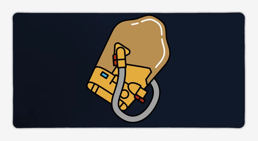 Mouse pad Gamer Azul Marino de Death Stranding BB Incubadora