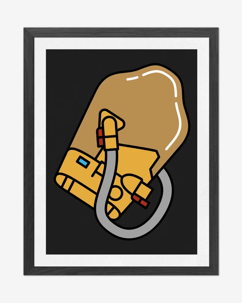 Cuadro decorativo Negro de Death Stranding BB Incubadora