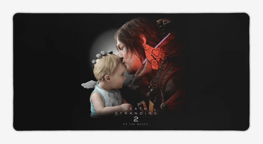 Mouse pad Gamer Negro de Death Stranding 2 Sam & Lou