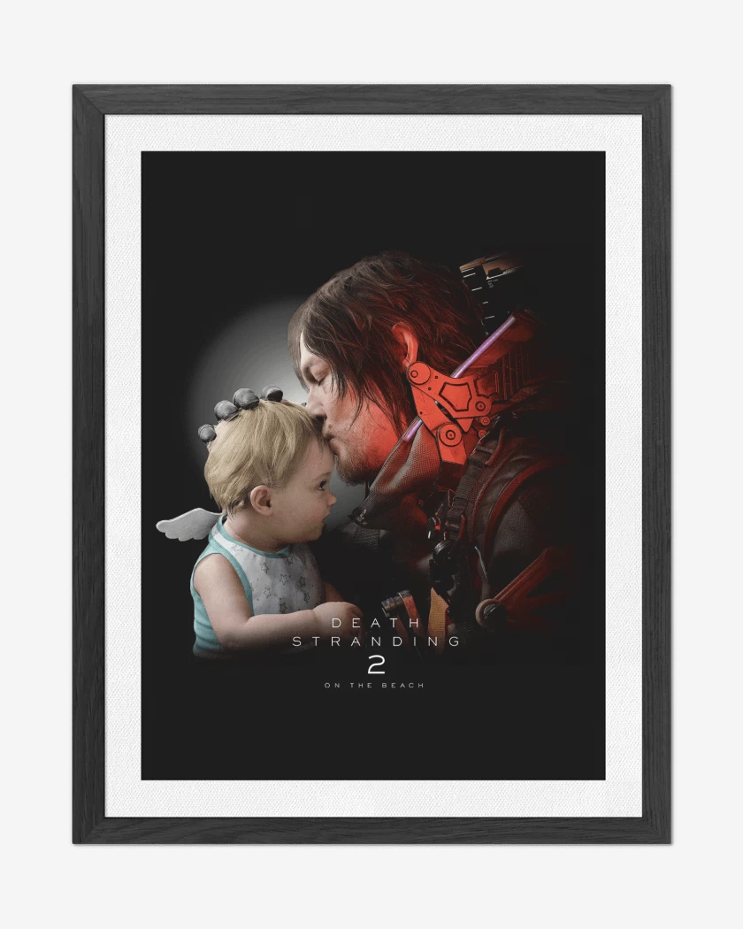 Cuadro decorativo Negro de Death Stranding 2 Sam & Lou