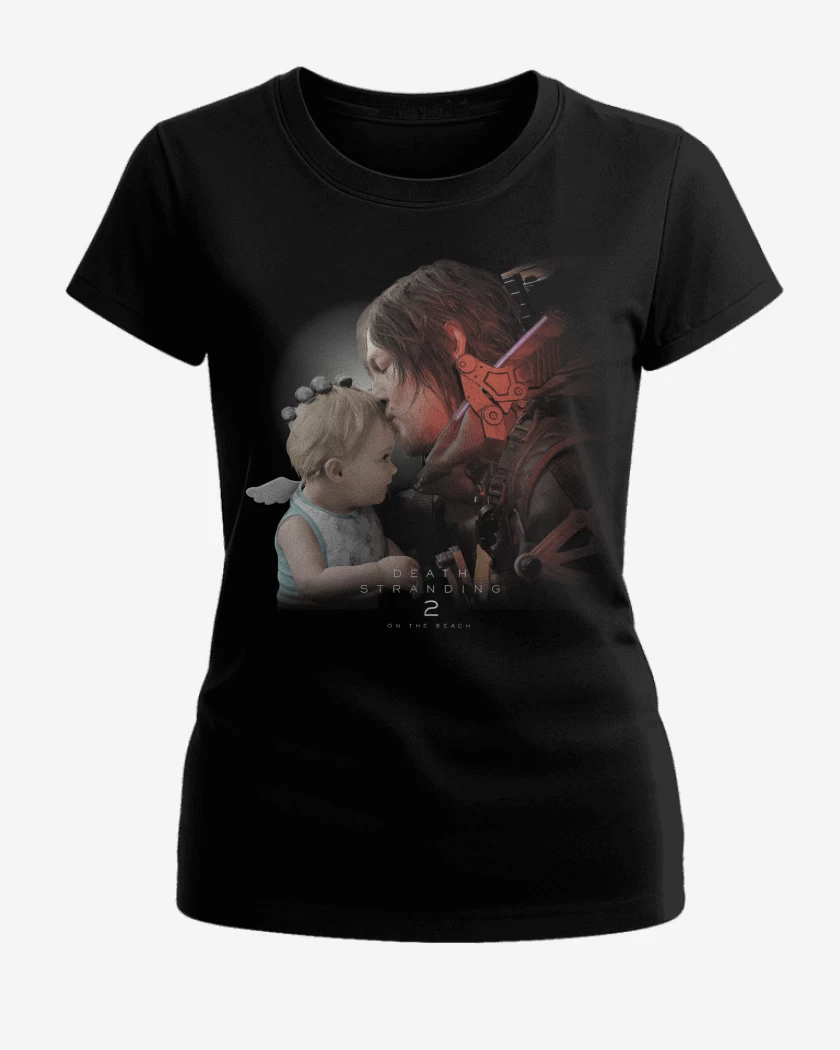 Polera de Mujer Negro de Death Stranding 2 Sam & Lou