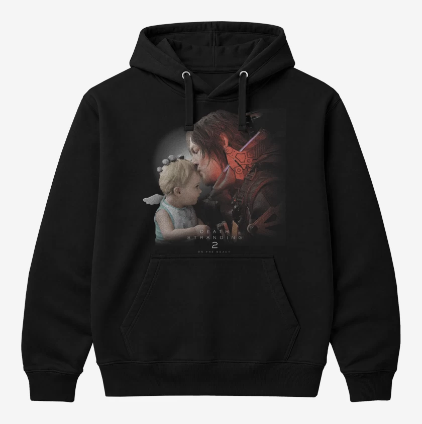 Polerón Canguro Negro de Death Stranding 2 Sam & Lou