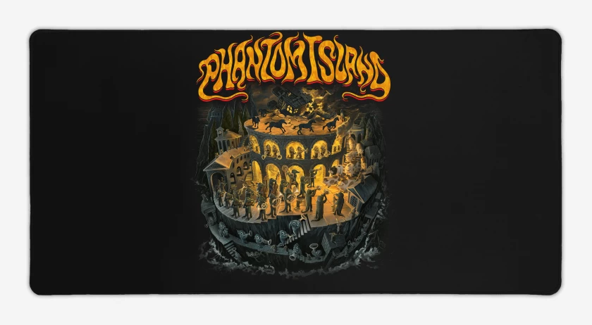 Mouse pad Gamer Negro de Phantom Island