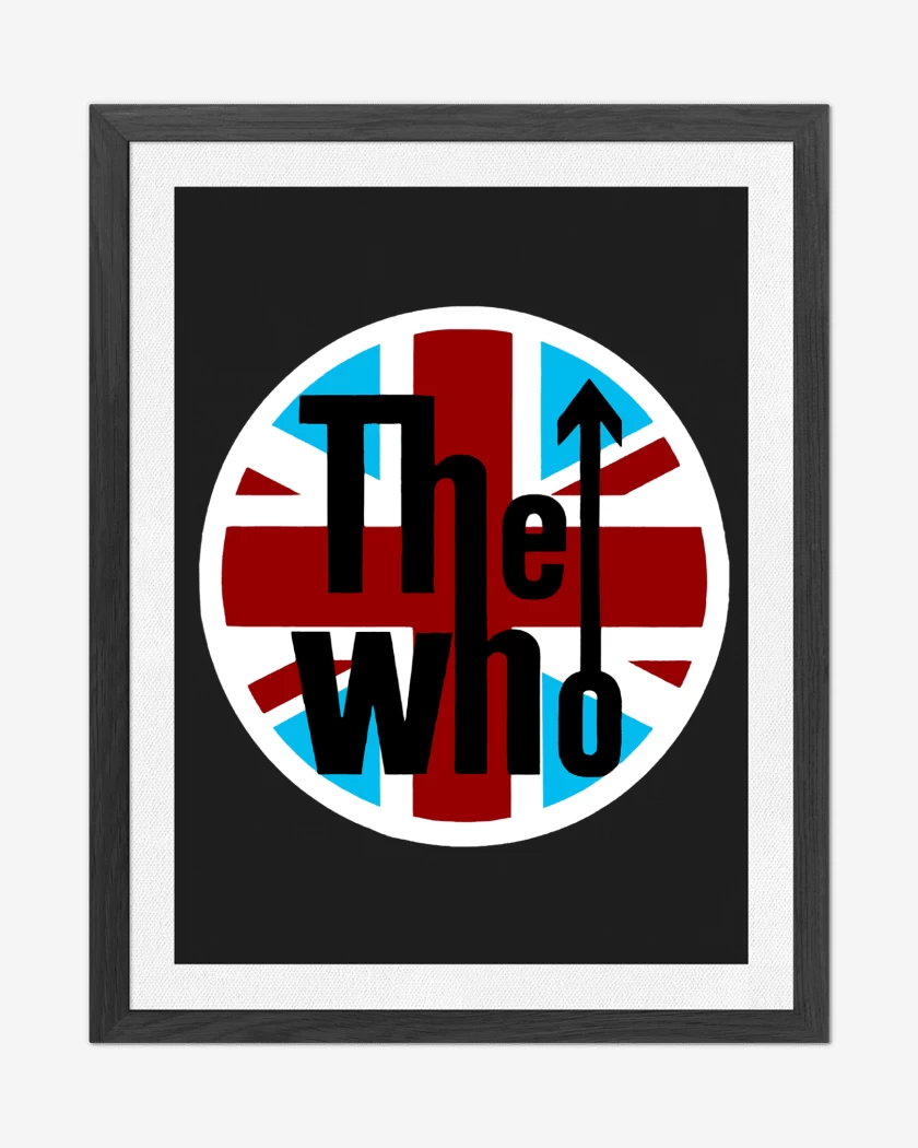 Cuadro decorativo Negro de The Who British