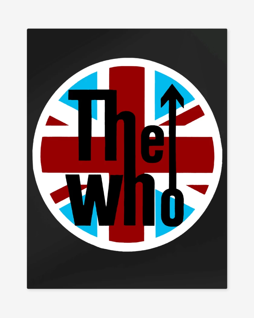 Print metalico Negro de The Who British