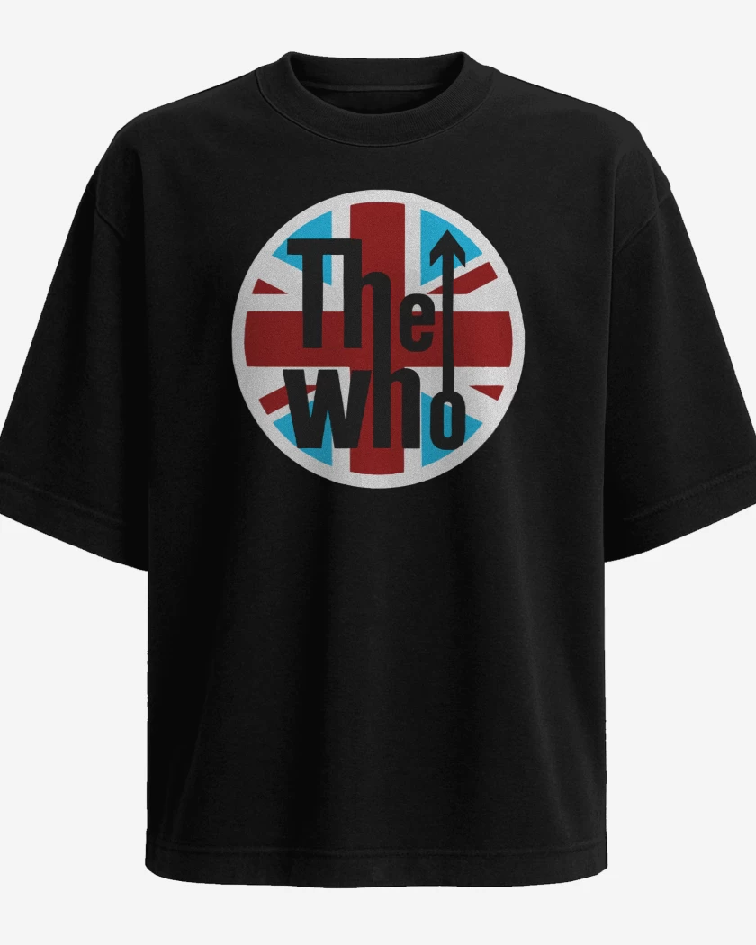Polera Oversize Negro de The Who British