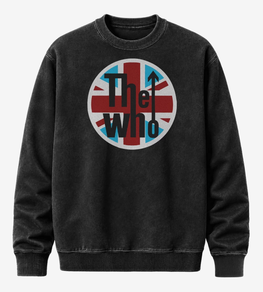 Poleron Polo Acid Wash Negro de The Who British