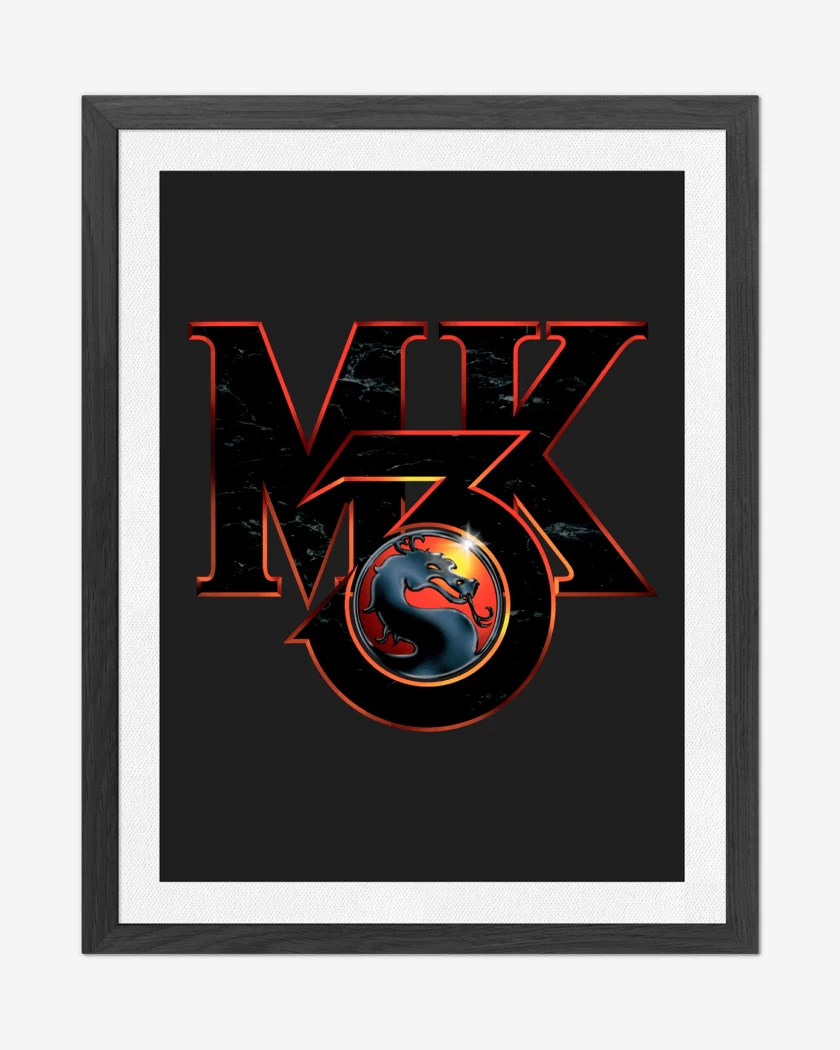 Cuadro decorativo Negro de Mortal Kombat 3