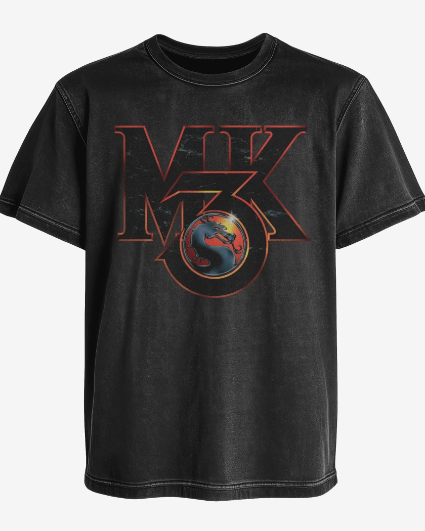 Polera desgastada Mortal Kombat 3
