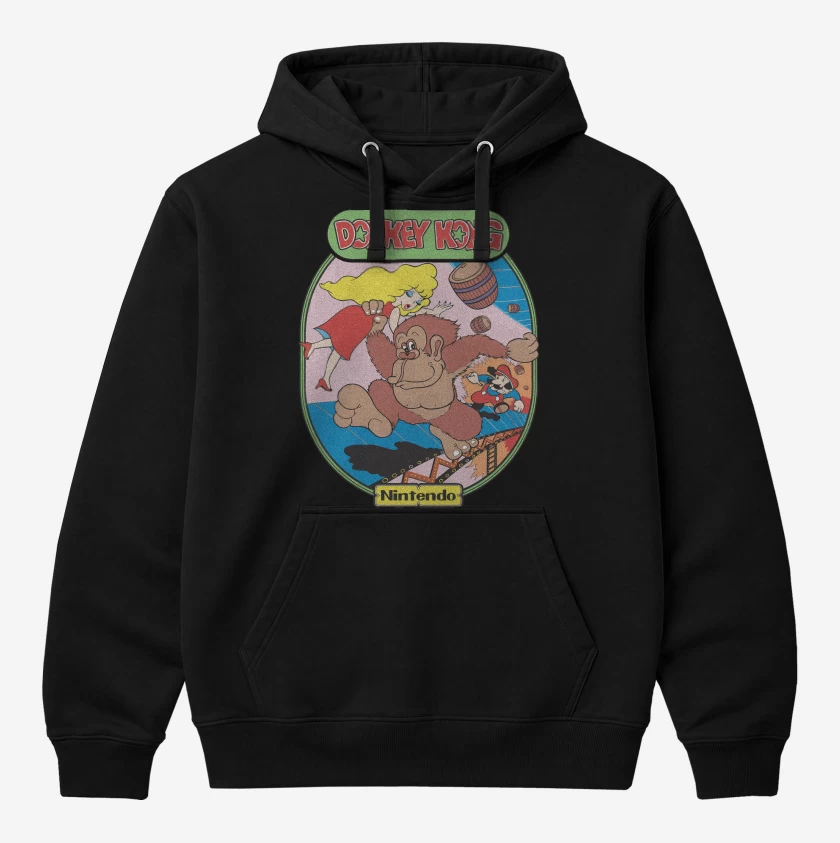 Polerón Canguro Negro de DK Clásico
