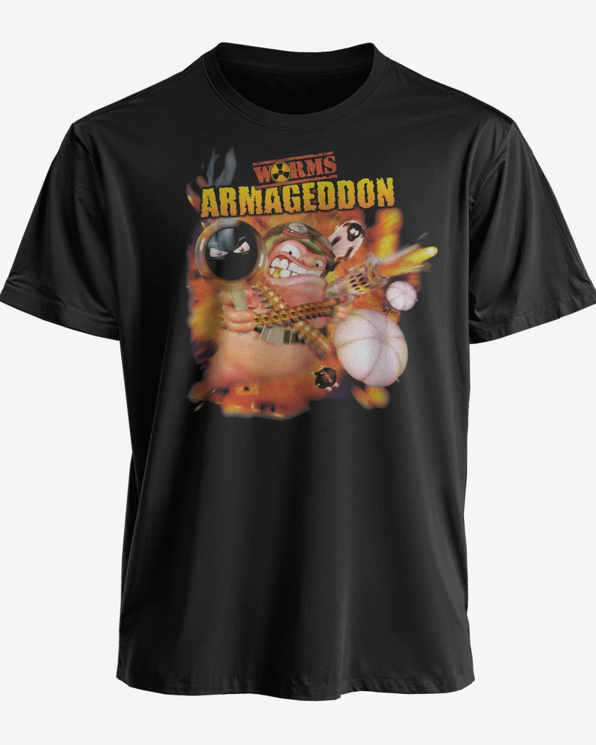 Polera premium Negro de Worms Armageddon