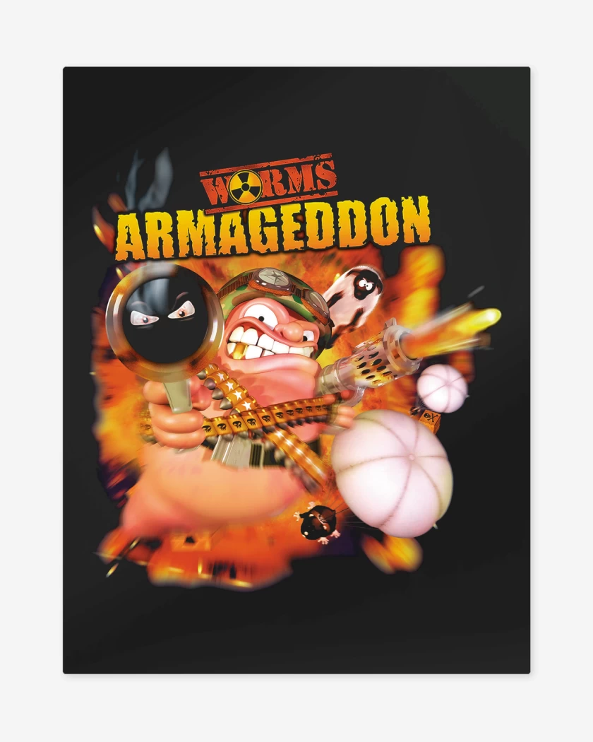 Print metalico Negro de Worms Armageddon