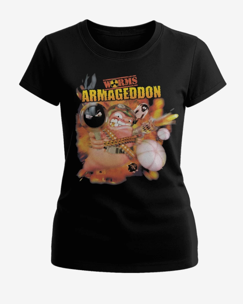 Polera de Mujer Negro de Worms Armageddon