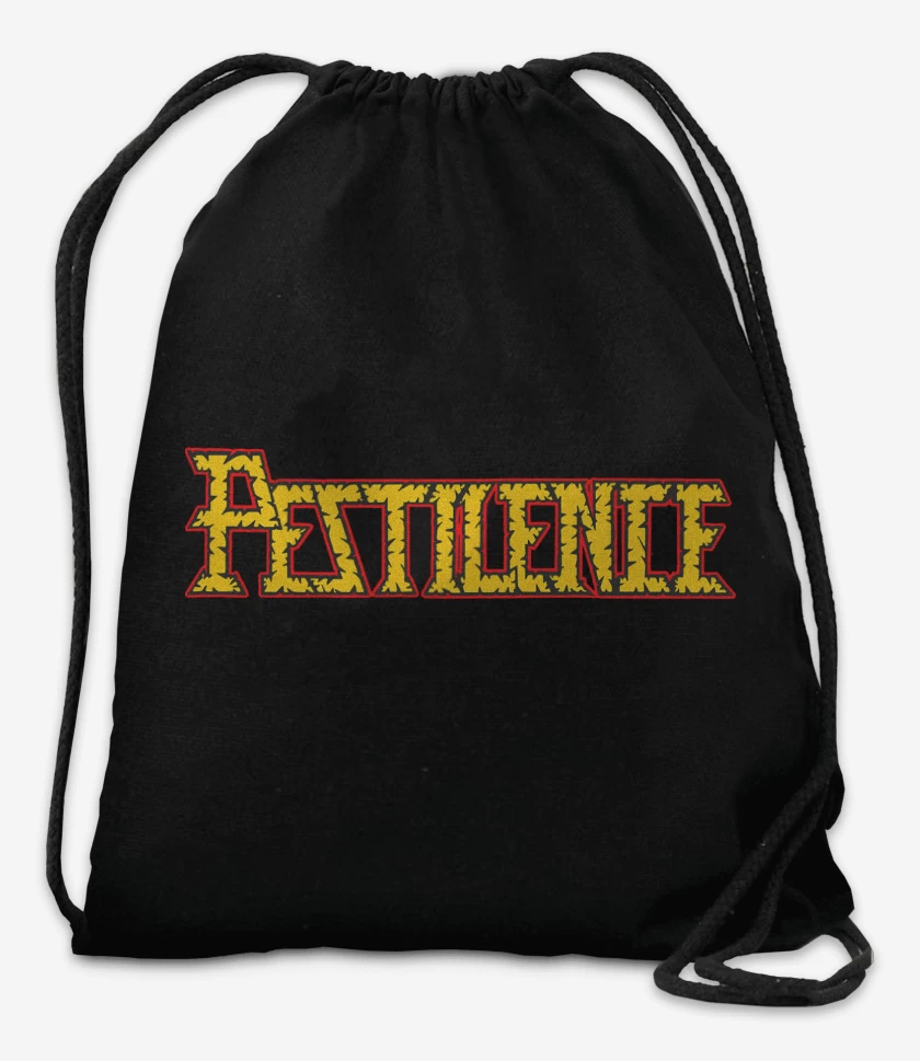 Mochila Negro de Pestilence Logo