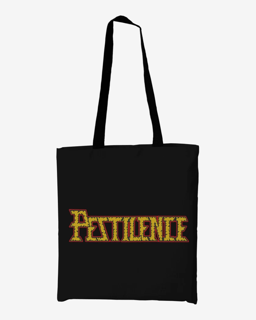 Totebag Negro de Pestilence Logo