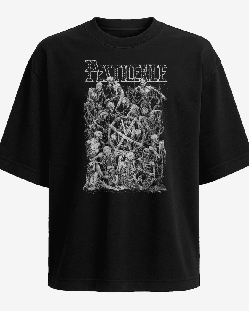 Polera Oversize Pestilence Corpses