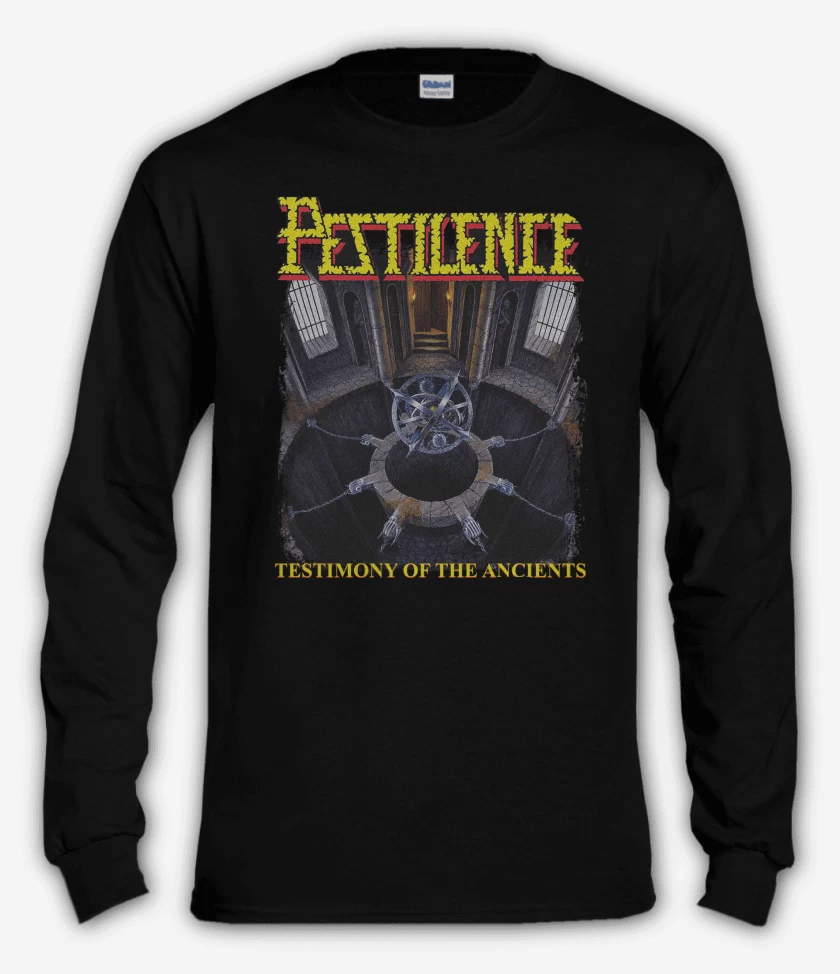 Polera manga larga Pestilence Testimony of the Ancients