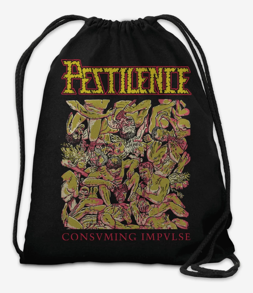 Mochila Negro de Pestilence Consuming 