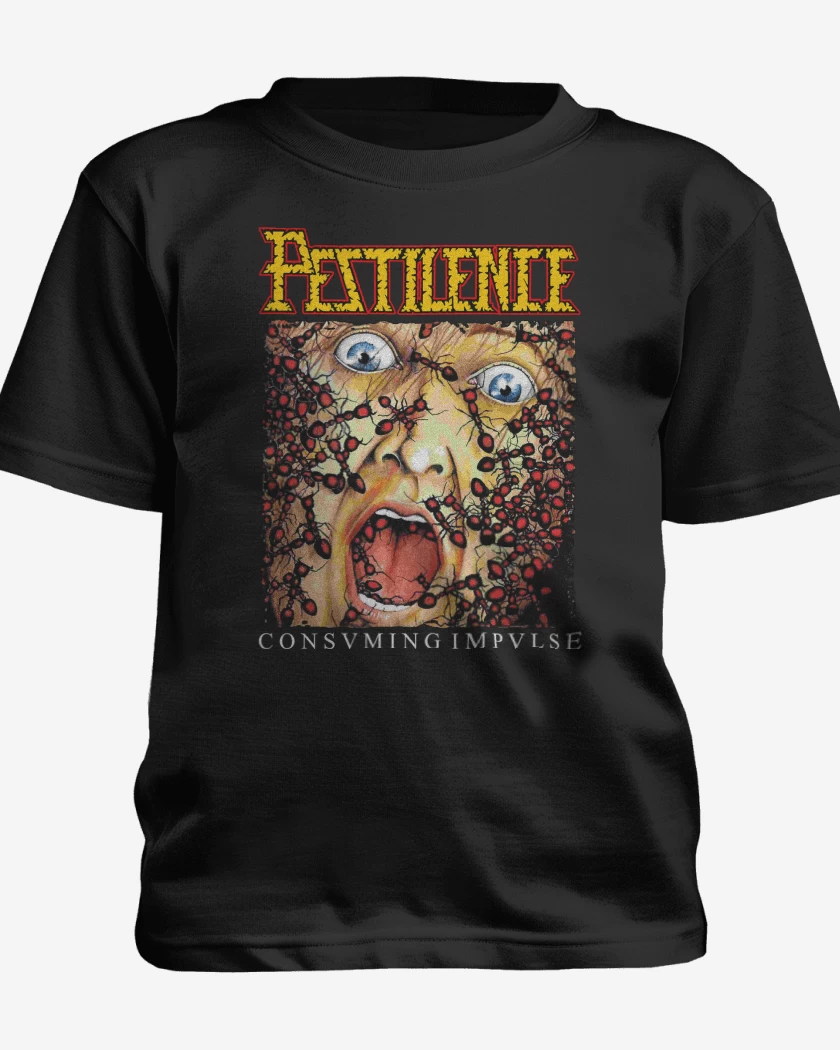 Polera de niño Negro de Pestilence Consuming Impulse