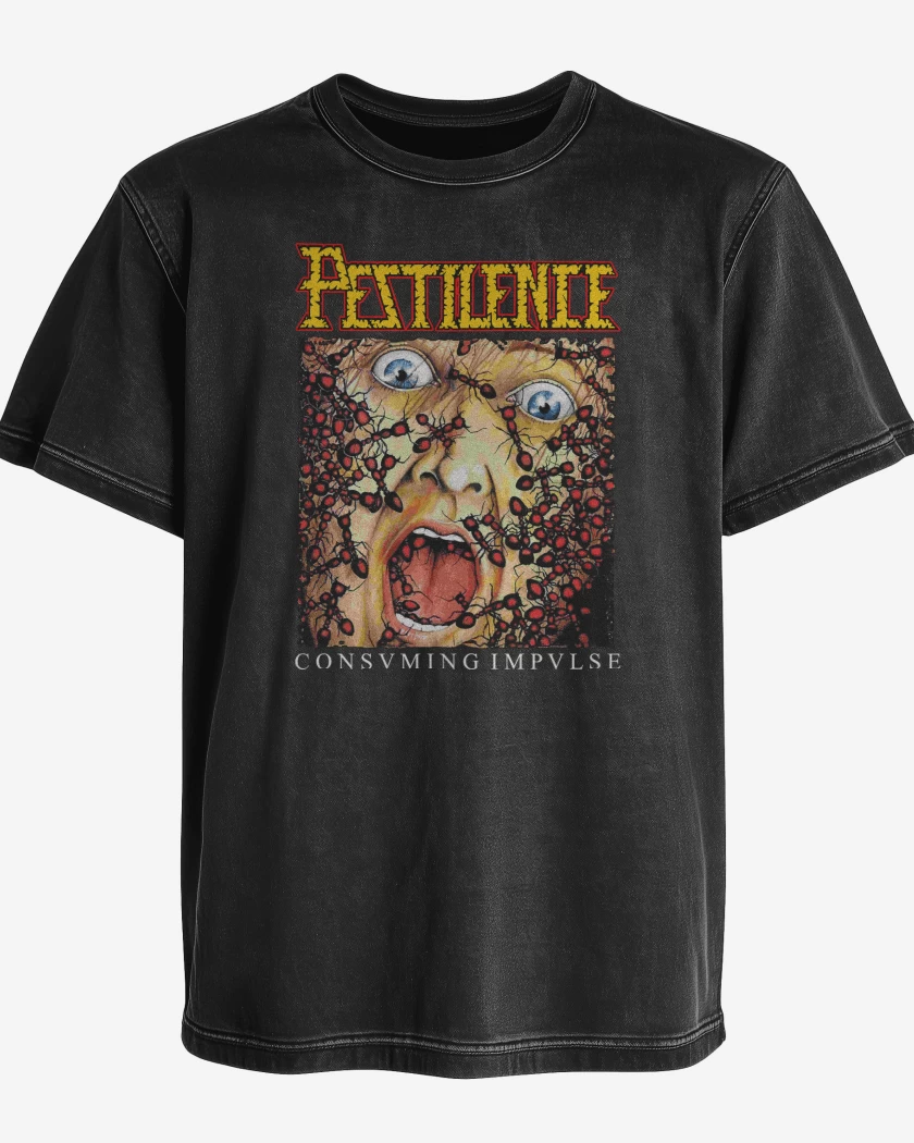 Polera desgastada Pestilence Consuming Impulse