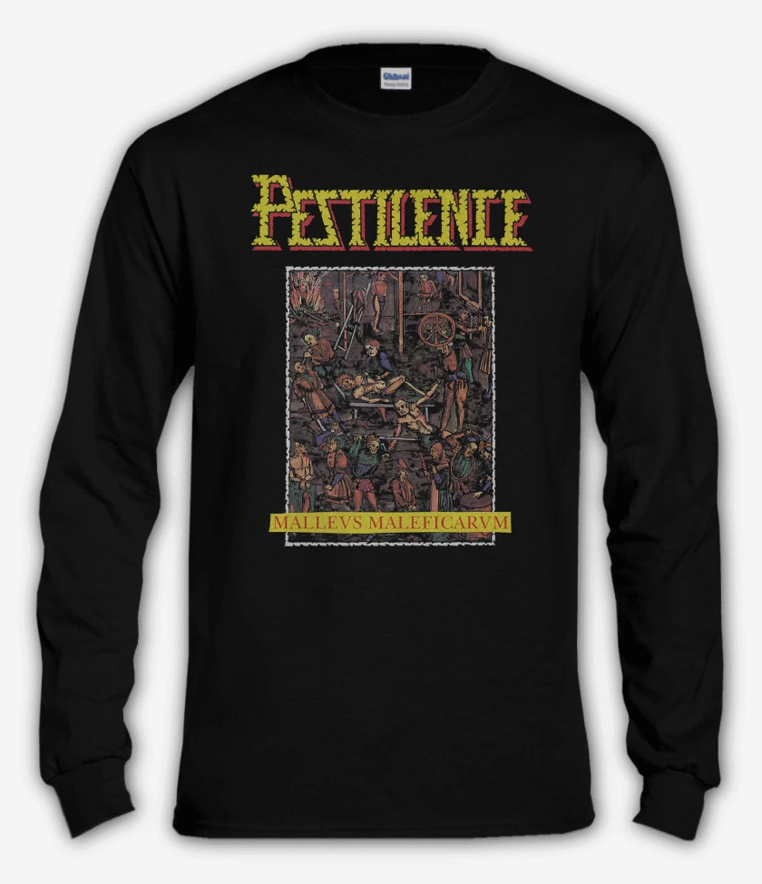 Polera manga larga Negro de Pestilence Malleus Maleficarum