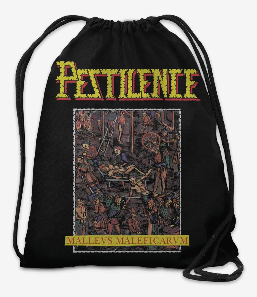 Mochila Negro de Pestilence Malleus Maleficarum