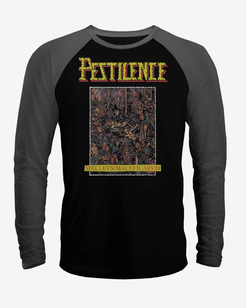 Polera Raglan Pestilence Malleus Maleficarum