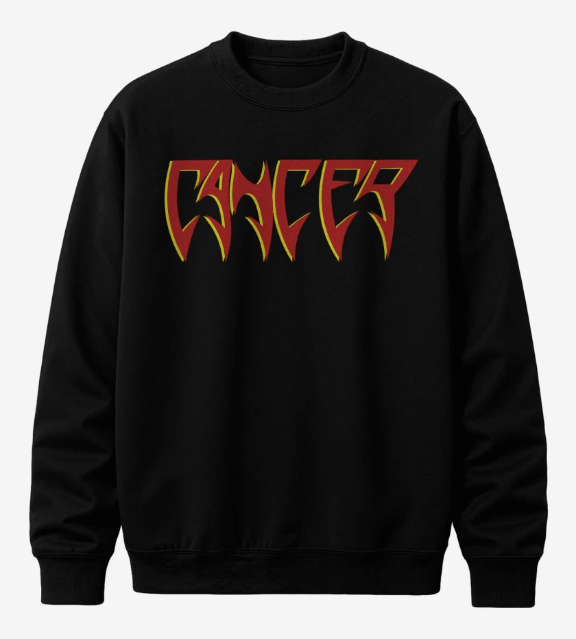 Poleron polo Negro de Cancer Logo